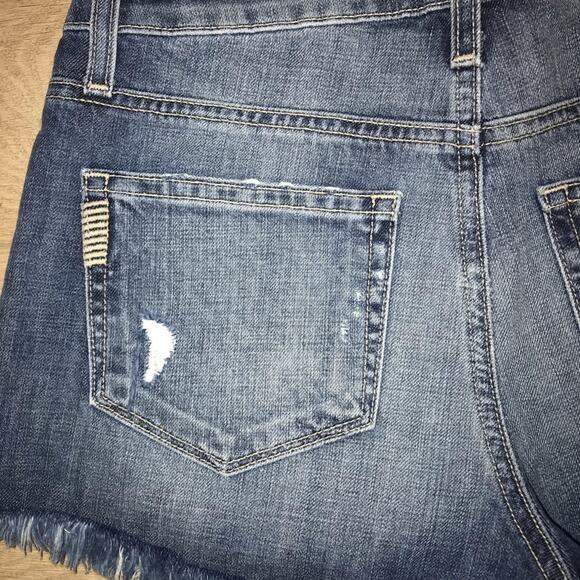 Paige Daryn Denim Jean Shorts Izza Deconstructed 25 - Picture 3 of 5